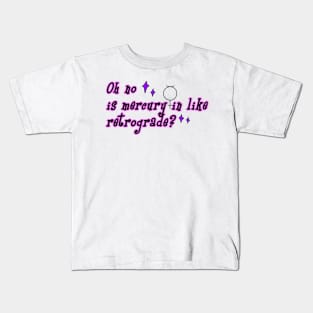 Mercury doing things Kids T-Shirt